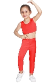 LEGGINS DANZA LYCRA ROSSO BABY